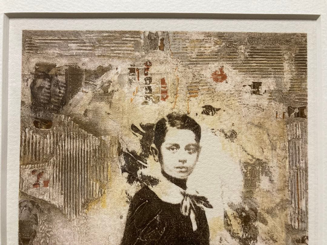 リトグラフ 人物画【A mann】 仏人画家 2点組 サイン・箱あり