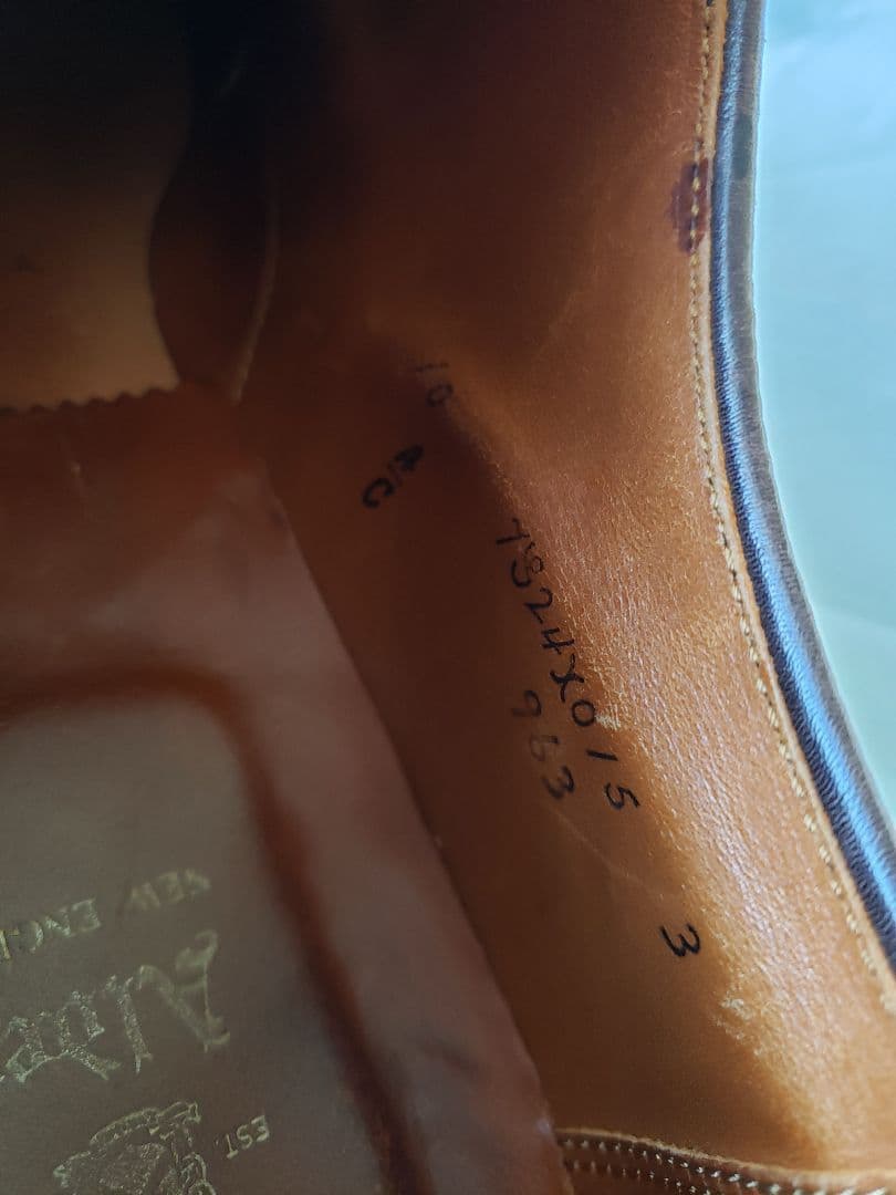 モカ縫い オイル スエード Uチップ オールデン アメリカ製 革靴 ALDEN