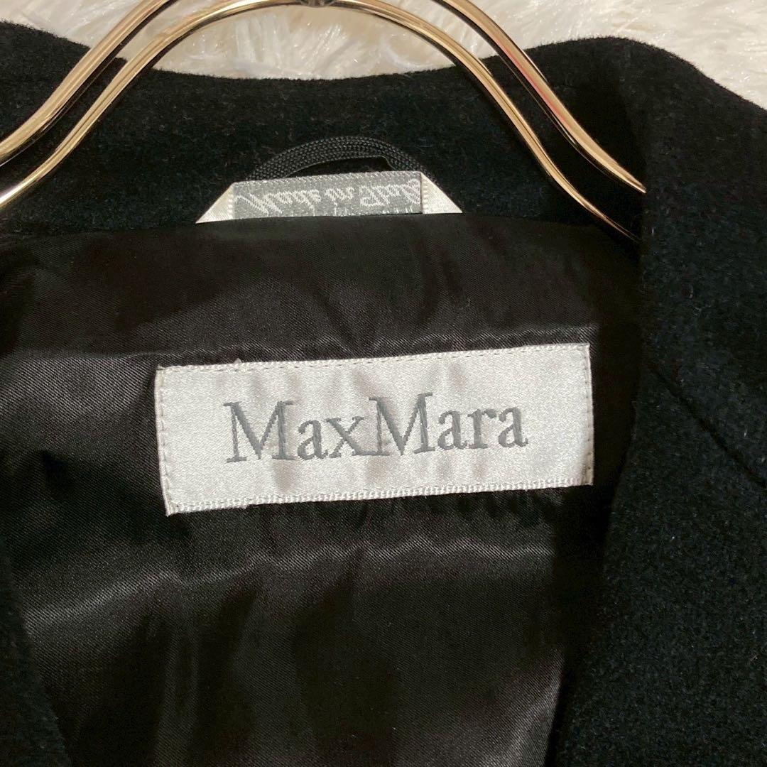 MaxMara チェスターロングコート ブラック 38 キレイめ フォーマル