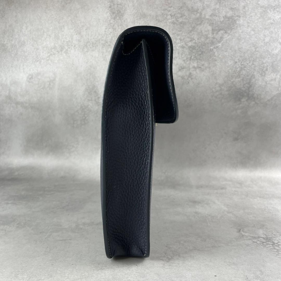 極美品　アカーテ　ACATE　GARBIN　シュリンクレザー　ブリーフケース　紺