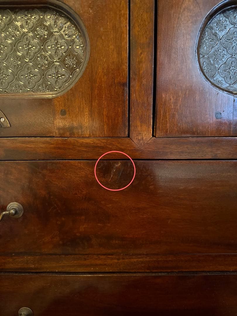 アンティーク木製タンス 5引き出し