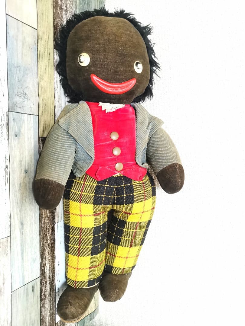 ヴィンテージ 喋る ゴーリー人形 年代物 Golliwog ぬいぐるみ