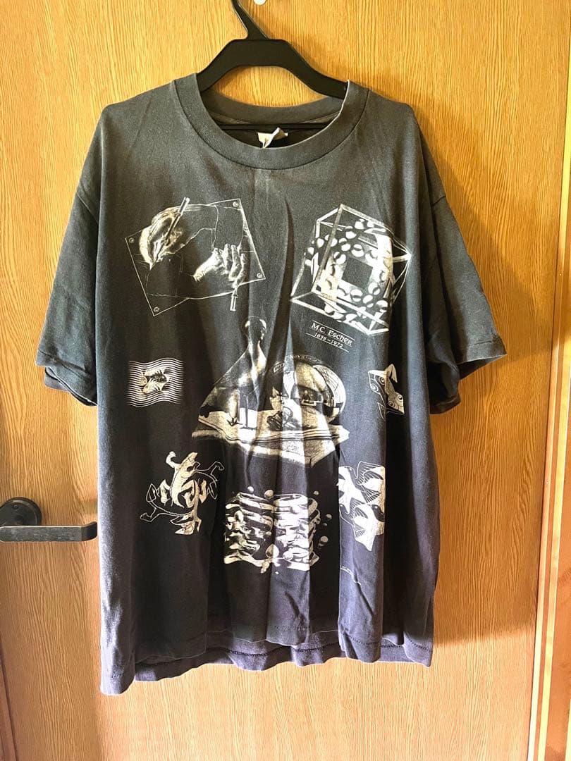 ka--zu様　90's エッシャー　マルチプリントT