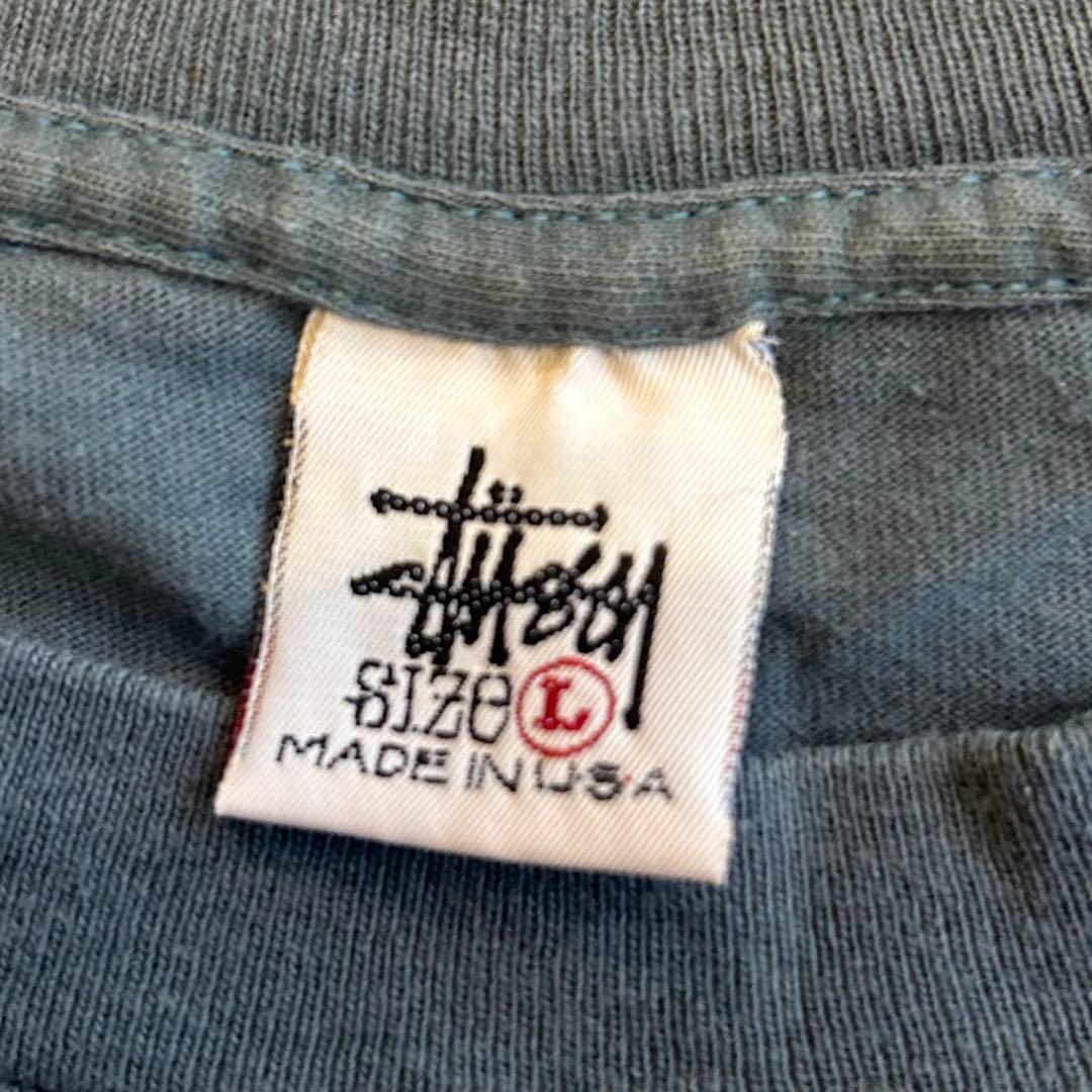 90's old stussy オールドステューシー 白タグ　シャドーマン　Ｌ
