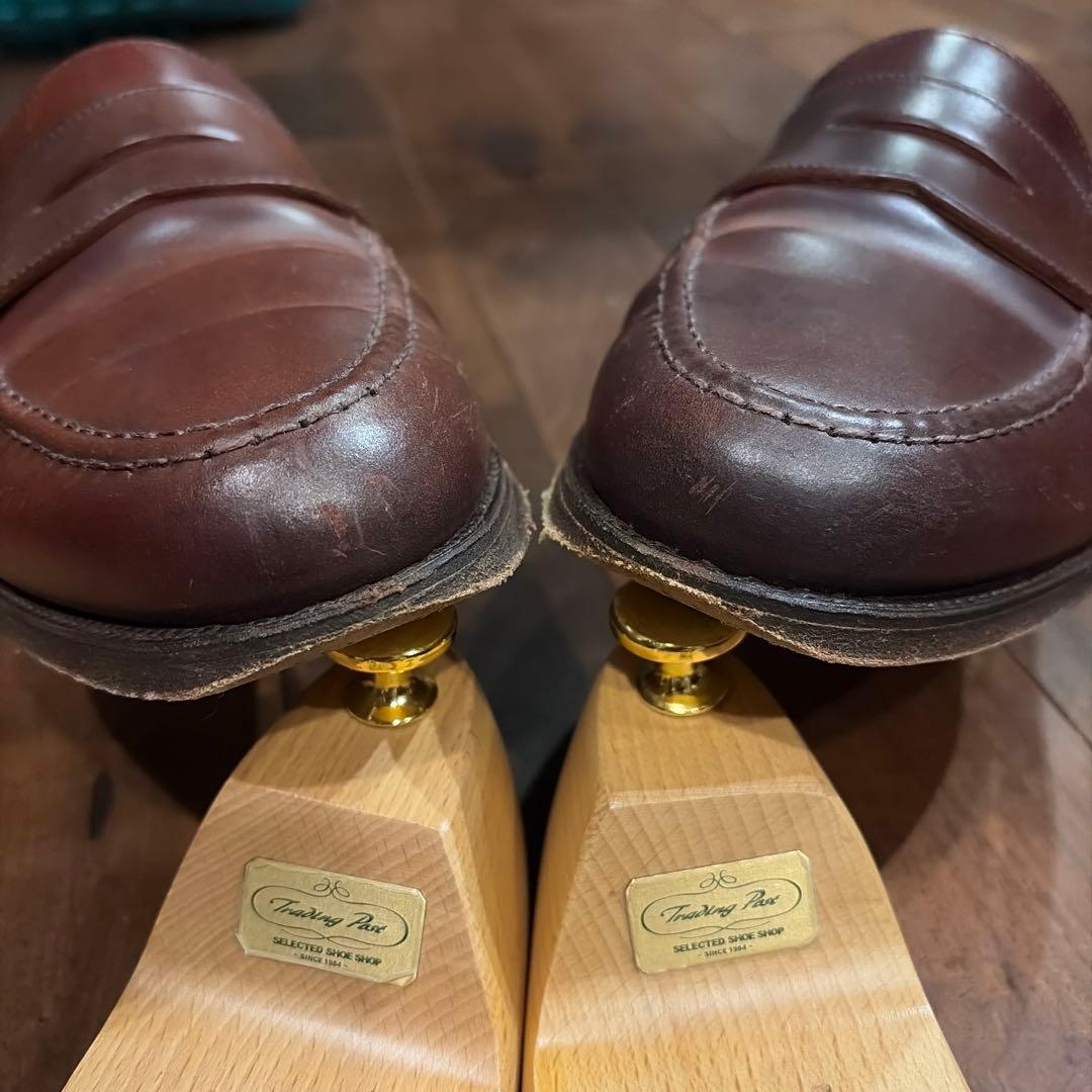 CROCKETT&JONES ダークブラウン レザー ローファー※送料込