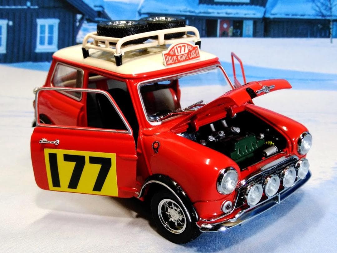 1/18 京商 モーリス ミニ クーパー 1275S　'67 モンテカルロラリー