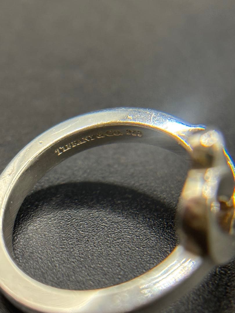 Tiffany ラビングハート 1Pダイヤ リング 指輪