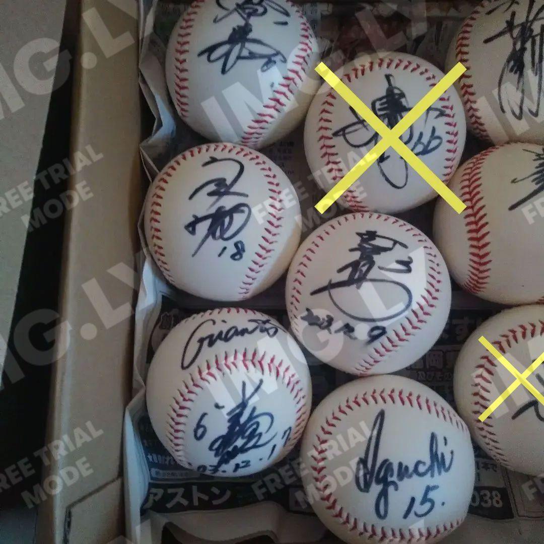 ダイエーホークス　10名　直筆サインボール