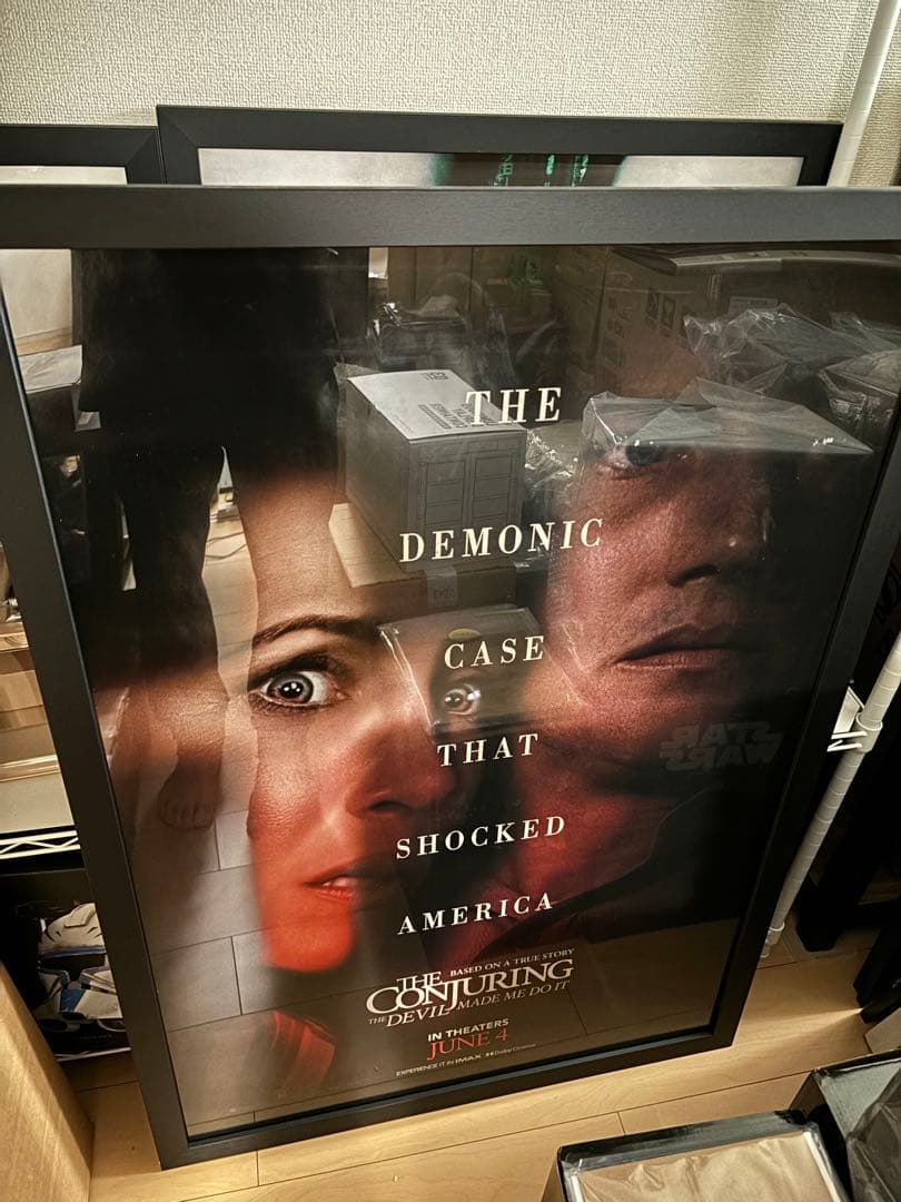 死霊館 悪魔のせいなら、無罪。 海外版 ポスター 額装付き