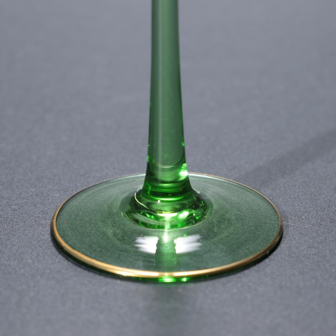 【美品】アンティークグラス　リキュール　花　オブジェ　R1344ダI