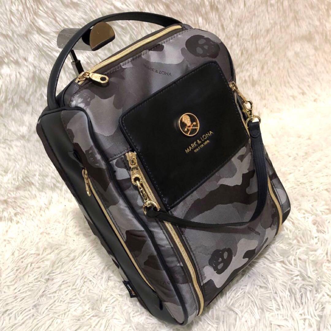 未使用級☆MARK&LONA マークアンドロナ シューズケース カモフラ