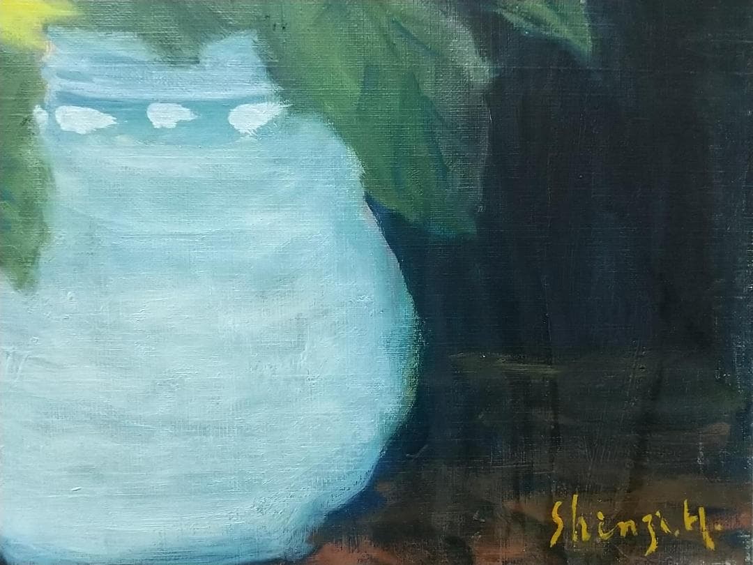 油絵 「向日葵」2006 F10 絵画