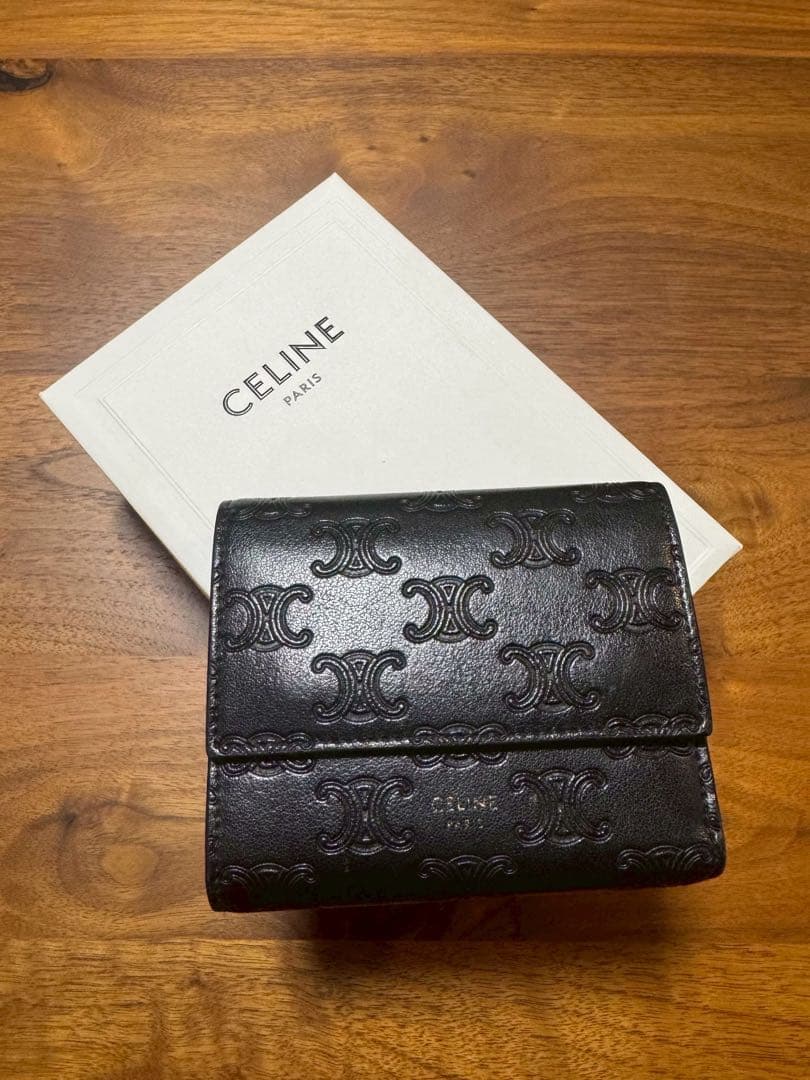 CELINE スモールトリフォールドウォレット 美品