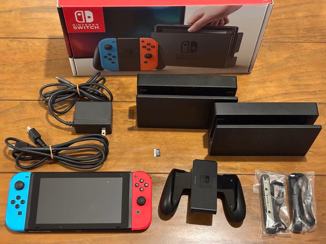 Nintendo Switch 本体 初期型 バッテリー新品 ドックとメモリ付き