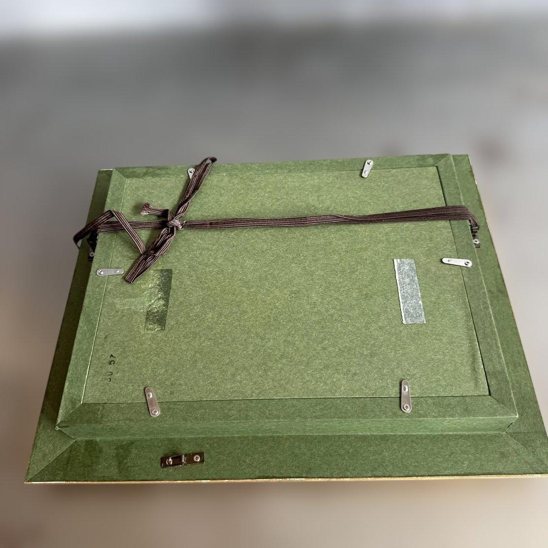 瞬間的お値下げ‼️とても素敵なパンジーの花の油彩画 ゴールドフレーム丸茂義輝