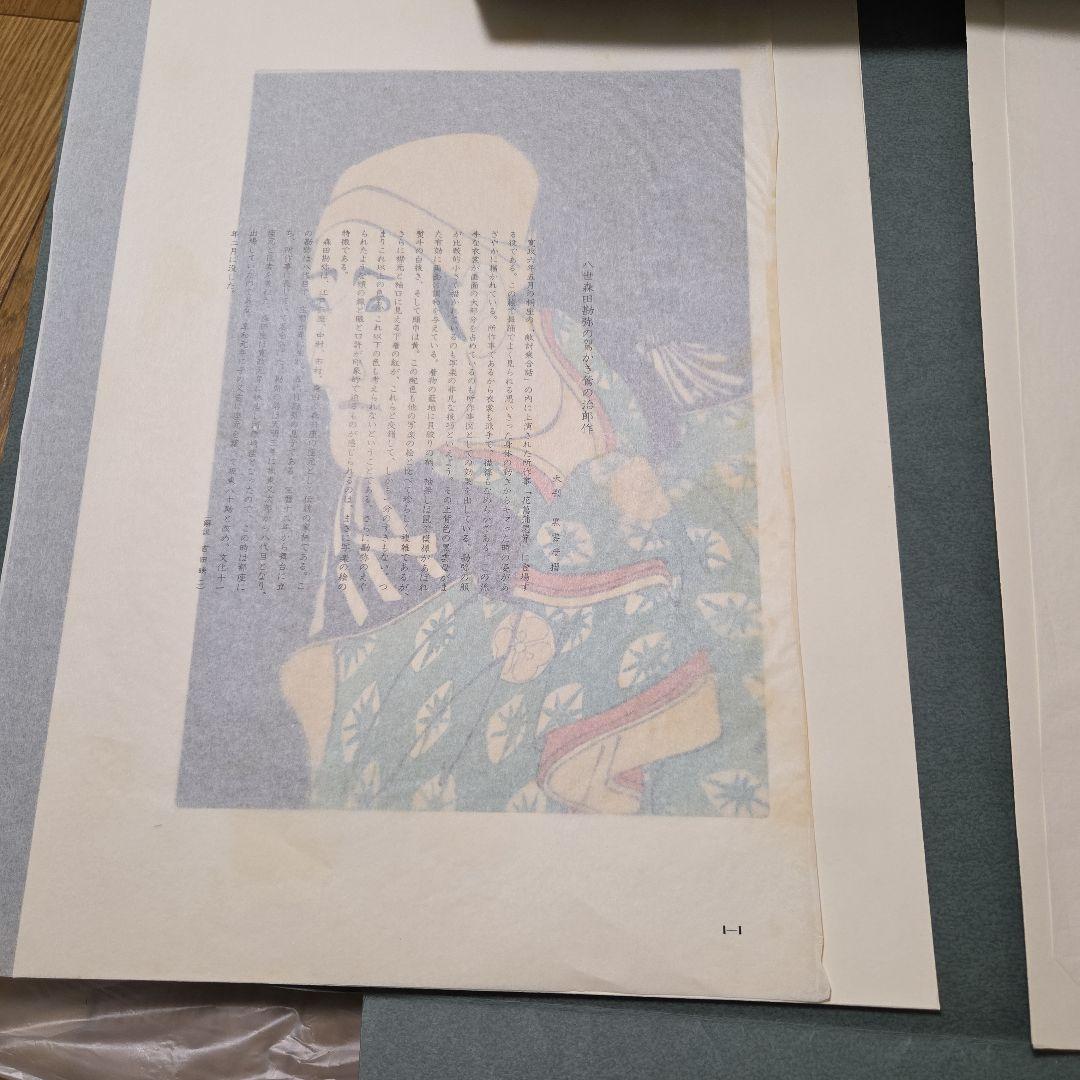 東洲斎写楽撰　手刷り　浮世絵　木版画　全40枚揃い　悠々洞出版 解説書付き