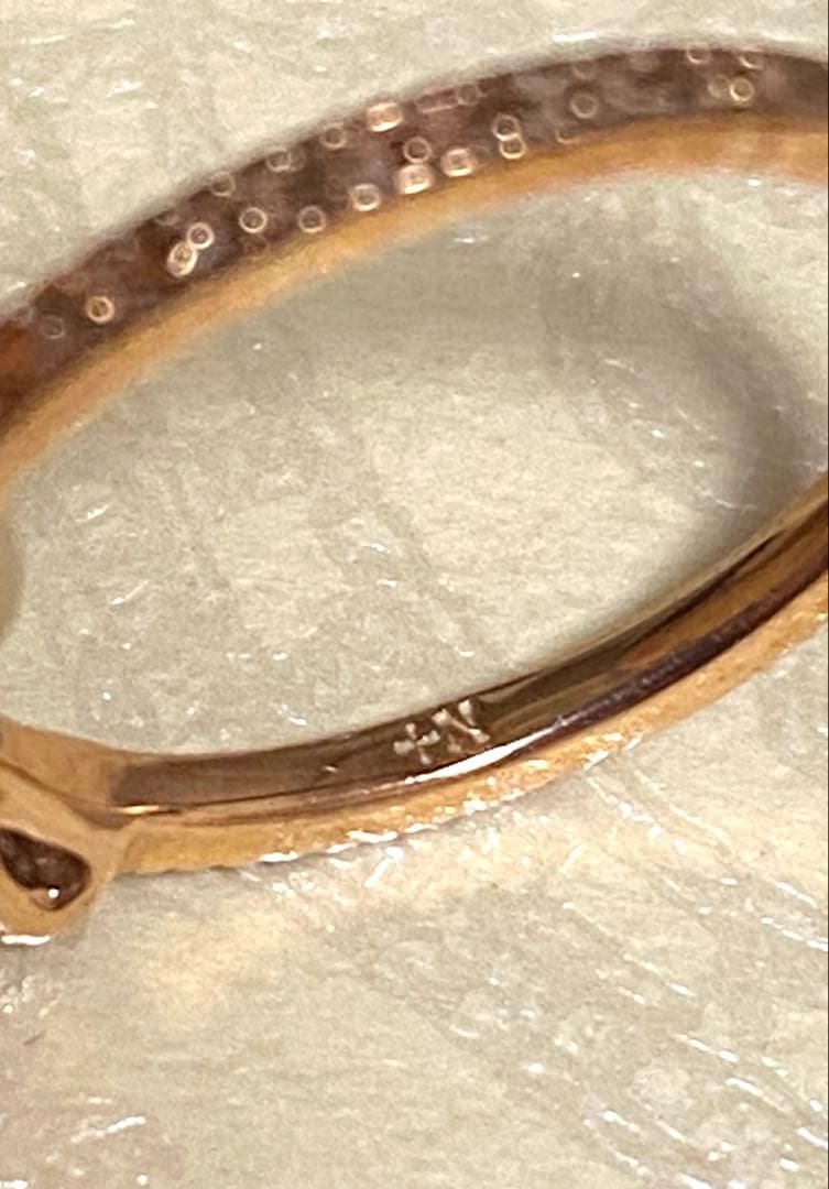 NOJESS ピンクゴールド ピンキーリング ダイヤモンド リボン K10