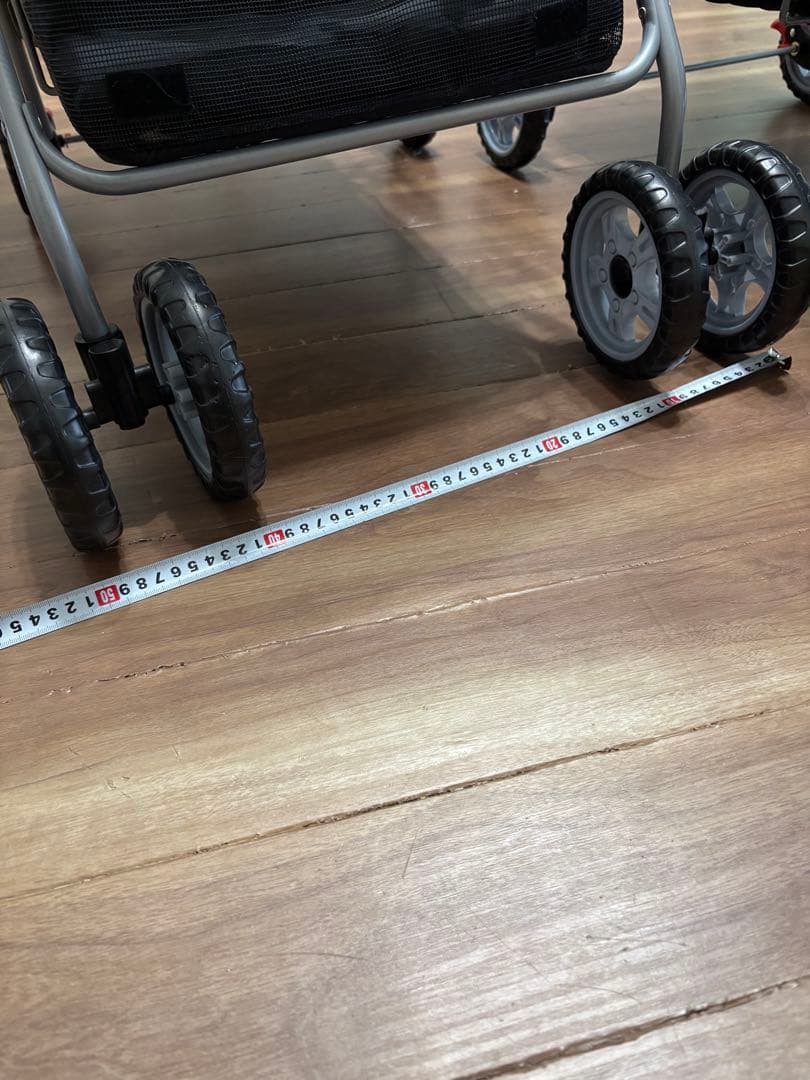 軽量ペットカート 1台 多頭飼い 折りたたみ式 黒　約120×80×51cm