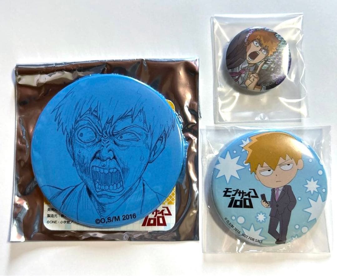 【未使用】 モブサイコ100　限定缶バッジセット　霊幻