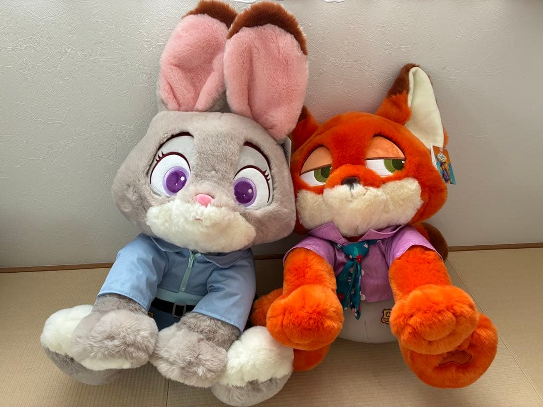 新品ズートピア2 ジュディ ニック ぬいぐるみコストコブランケット付き