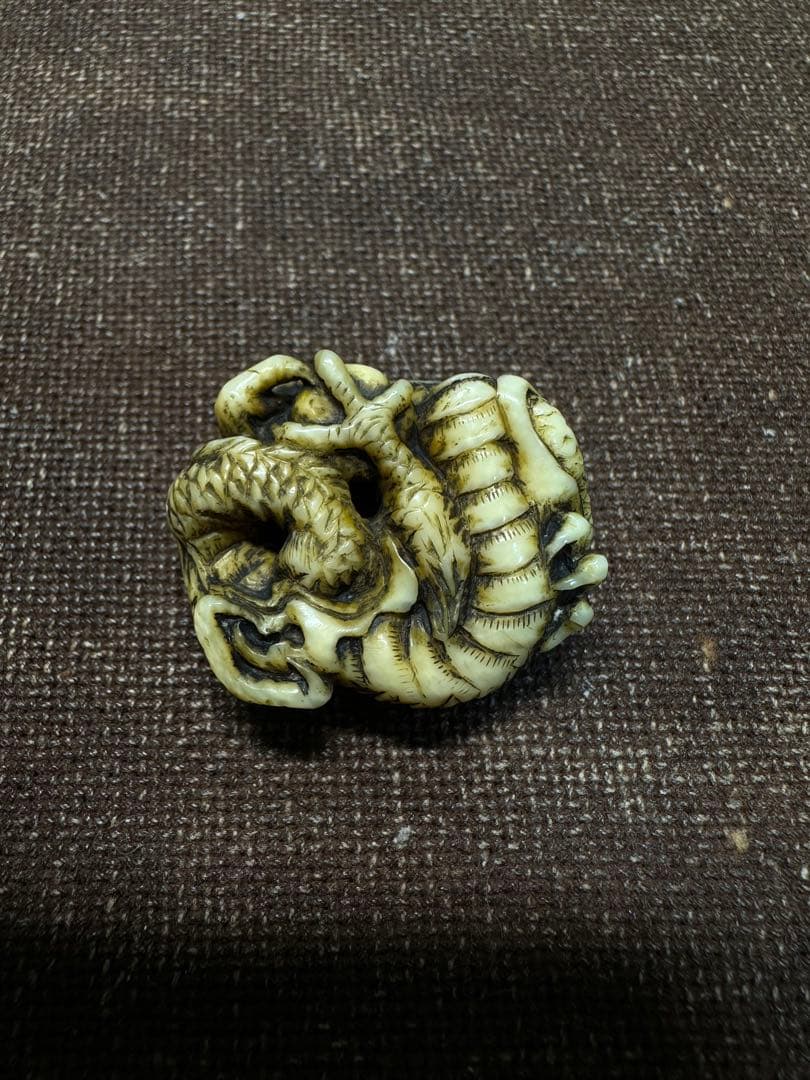 龍ちゃん様 根付　龍　根付け　江戸時代　骨董古美術　提げ物