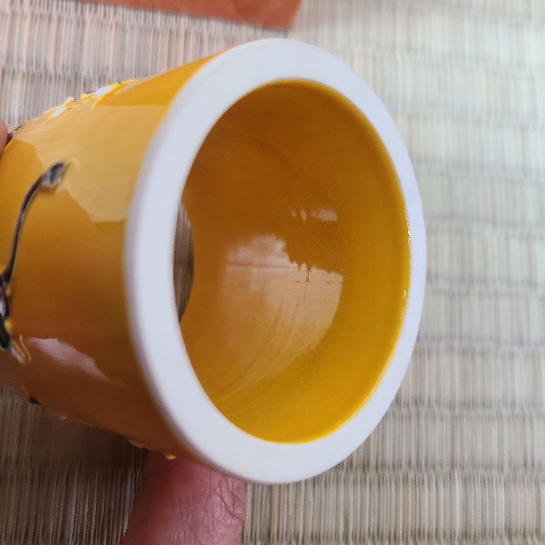 蓋置　『中村翠嵐造』『黄交趾』　茶道具