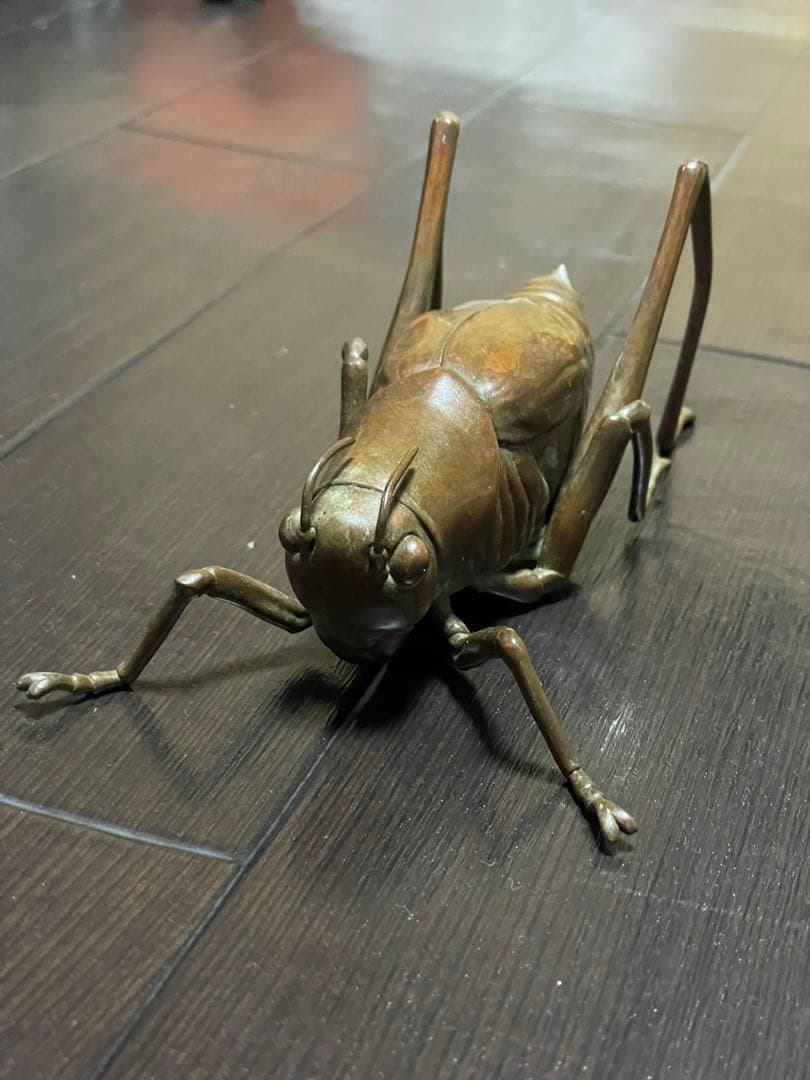 銅製　バッタ　安の介