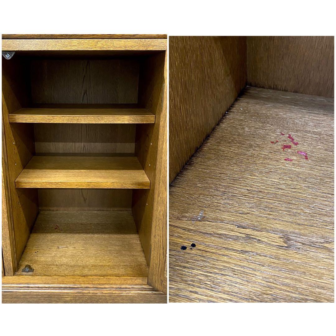 希少 葉山ガーデン 勇峰工芸 花柄サイドボード キャビネット フラワー ナラ材