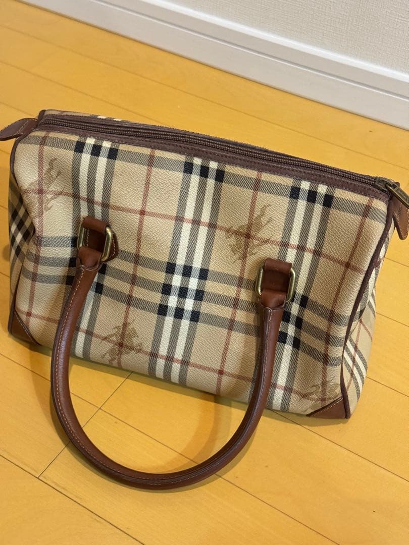 Burberry ノバチェックミニボストンバッグ