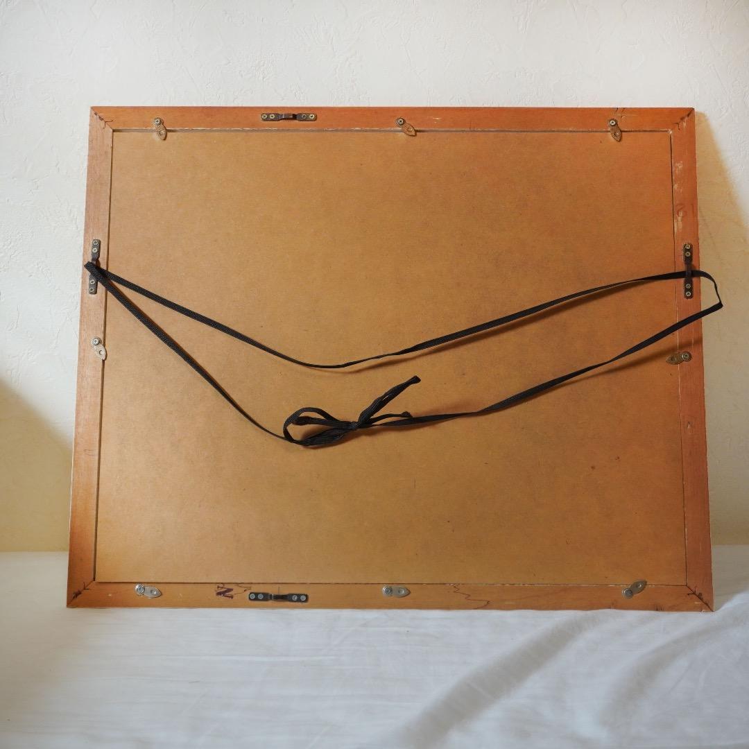 モルフォ蝶　絵画　羽絵アート　額縁