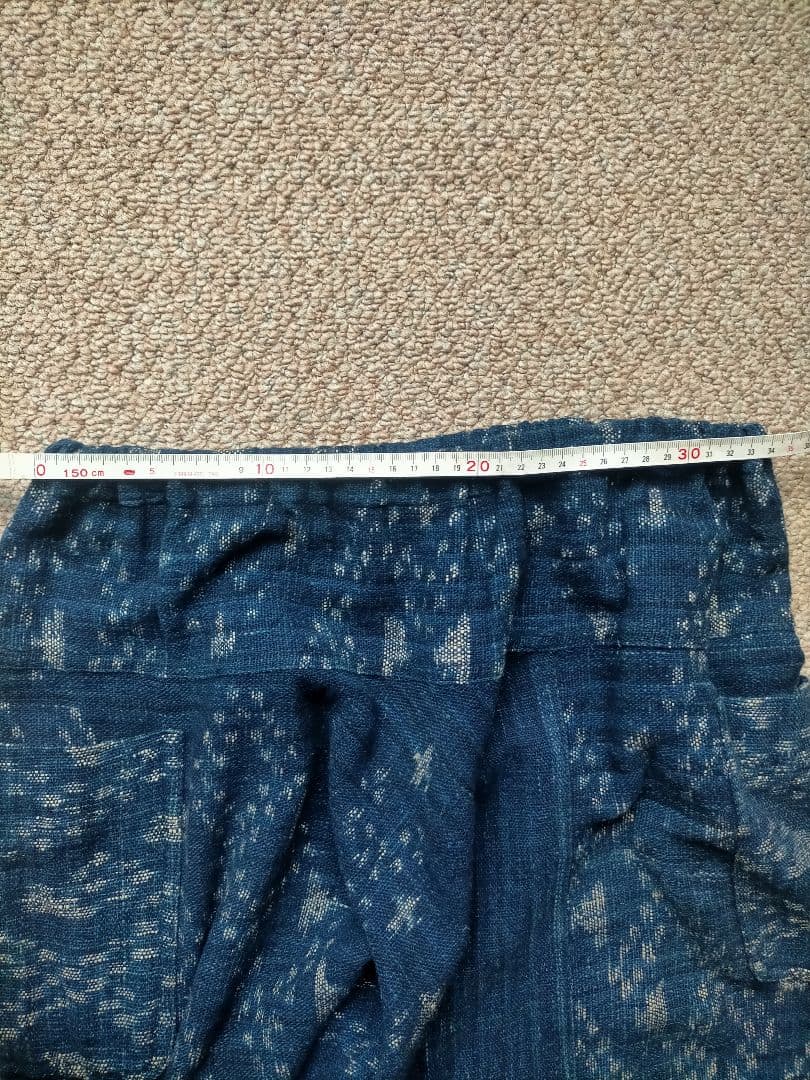 うさとの服 usaatoモモンガパンツ 藍染