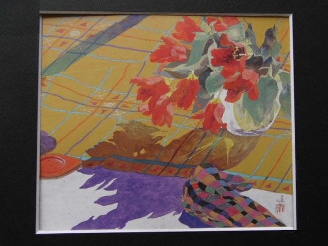 北村さゆり、【卓上】、希少な額装用画集より、新品額装