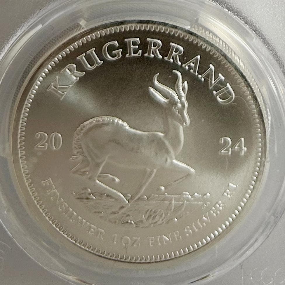 2024年 南アフリカ　クルーガーランド銀貨 PCGS MS70 1KR/１oz