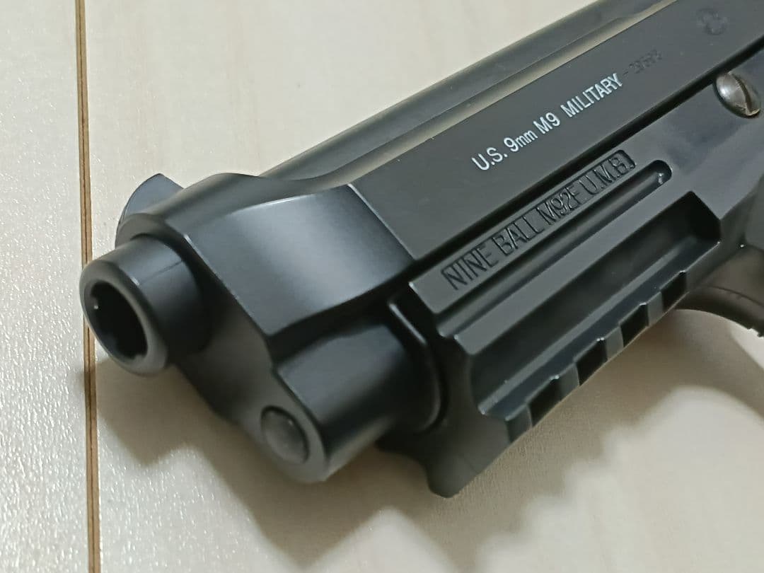【中古品】東京マルイ ガスガン「M92Fミリタリーモデル」＋アンダーレール装備