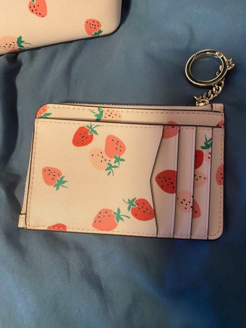 【美品】ケイトスペード　ストロベリー　ポーチ&カードケース