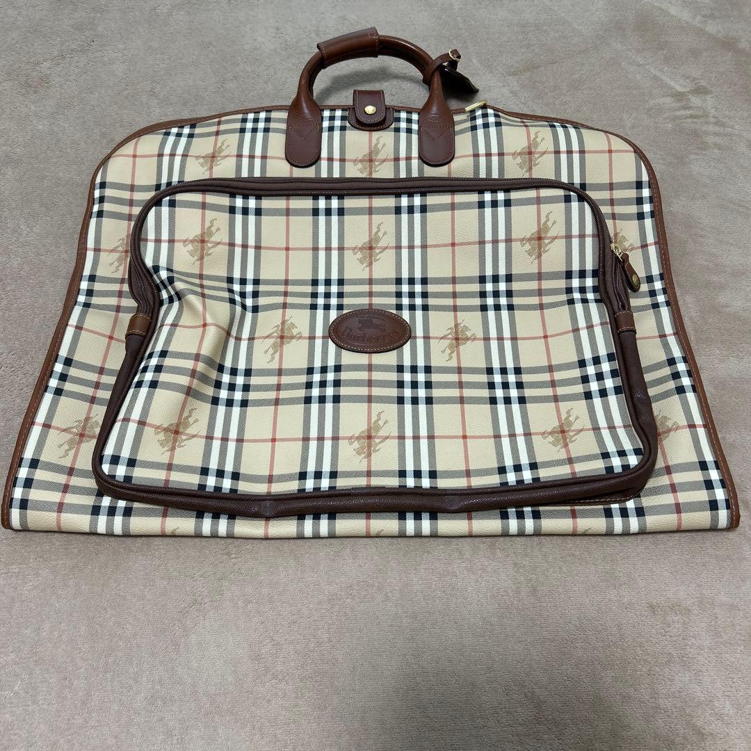 Burberrys チェック柄 ガーメントバッグ