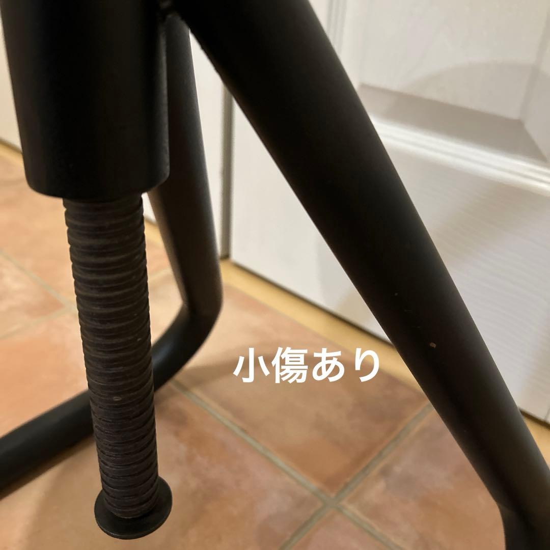 ★IRON STOOL インダストリアル　アイアン　鉄×無垢材　丸椅子　古材ネジ