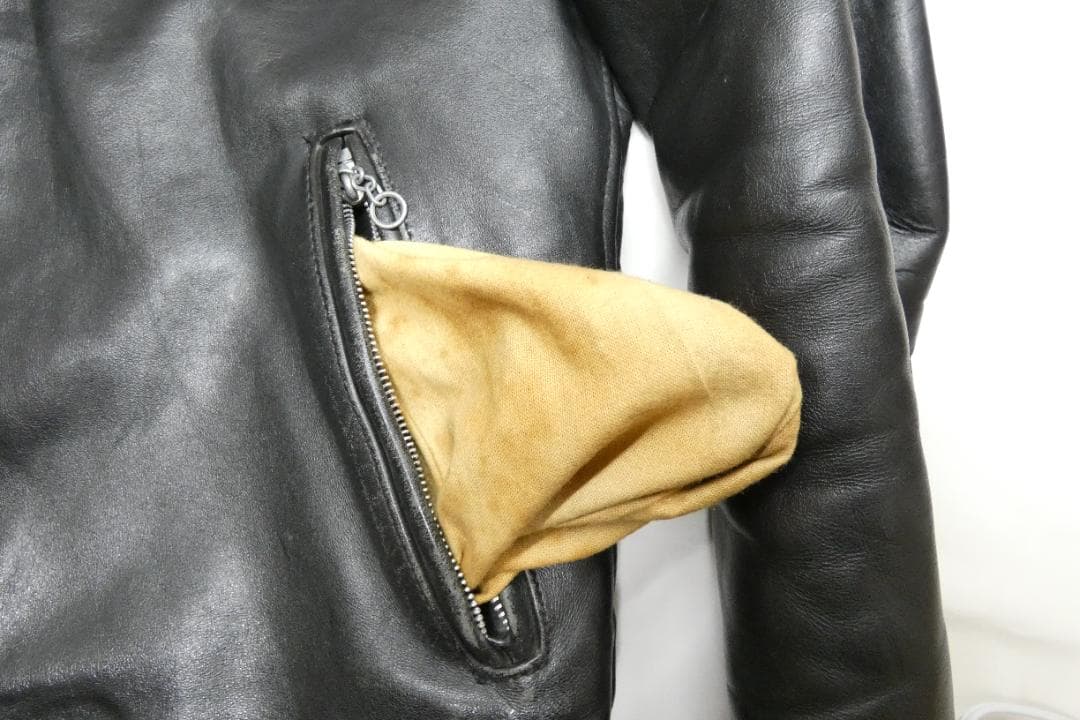 t*o様 Schott 641 シングルライダース オリジナル 擦れ下地露出 3