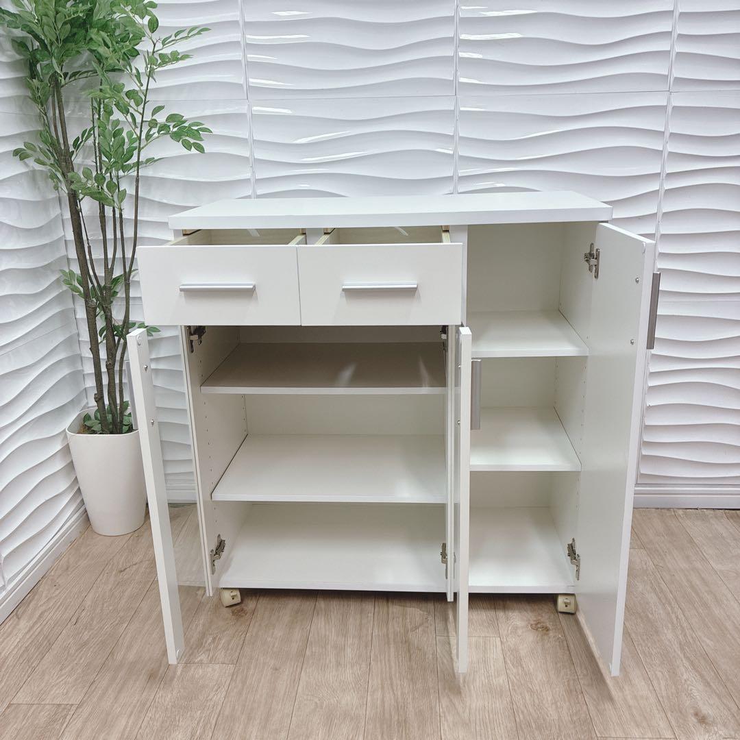 ◇大阪府 神戸市 配達料無料！◇山善◇ガラスキャビネット◇キッチンカウンター◇