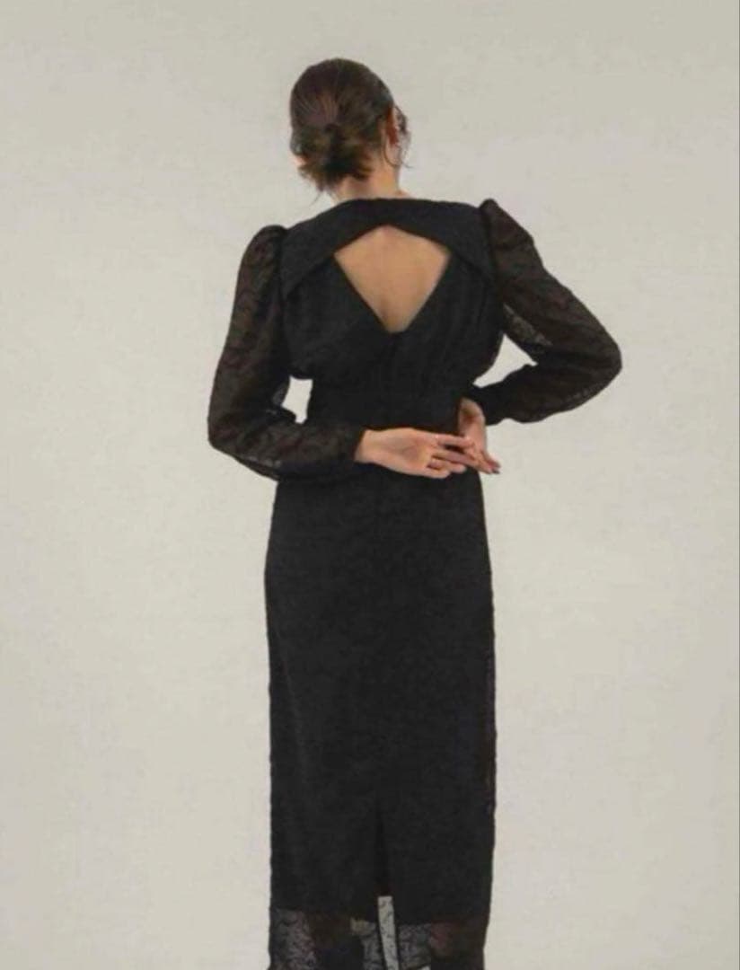 Knuth Marf back open sheer dress Mサイズ