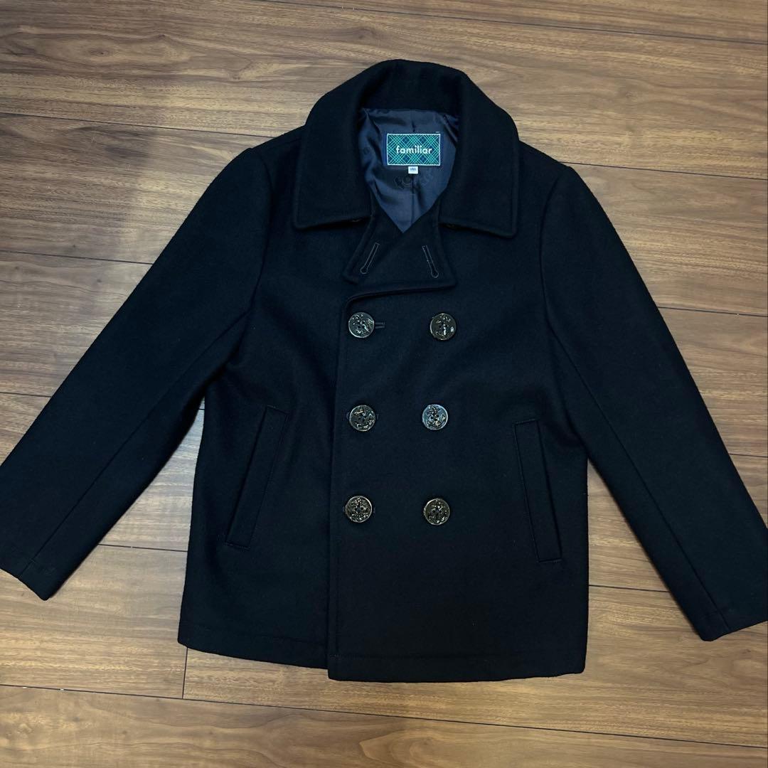 《新品》familiar ピーコート　ウールコート　男女兼用　140