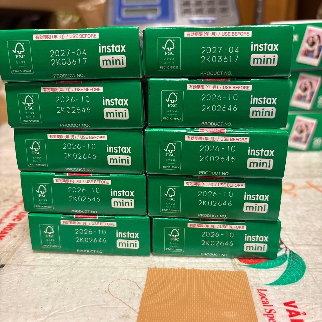 FUJIFILM instax mini チェキフィルム　10枚 × 10個