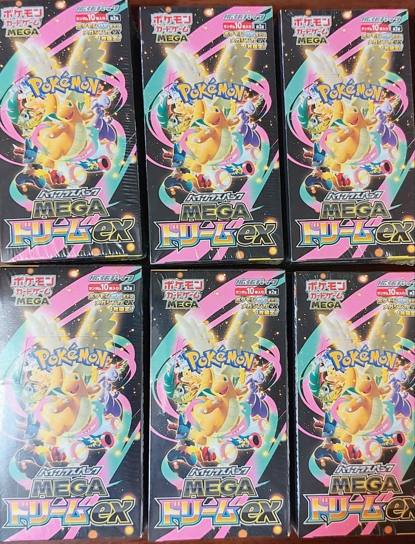 （シュリンク付）ポケモンカードゲーム MEGA ドリームEX 6BOX