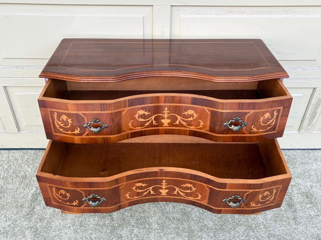 ヴェローナクラシック 猫脚 2段チェスト イタリア製 ヨーロピアン アンティーク