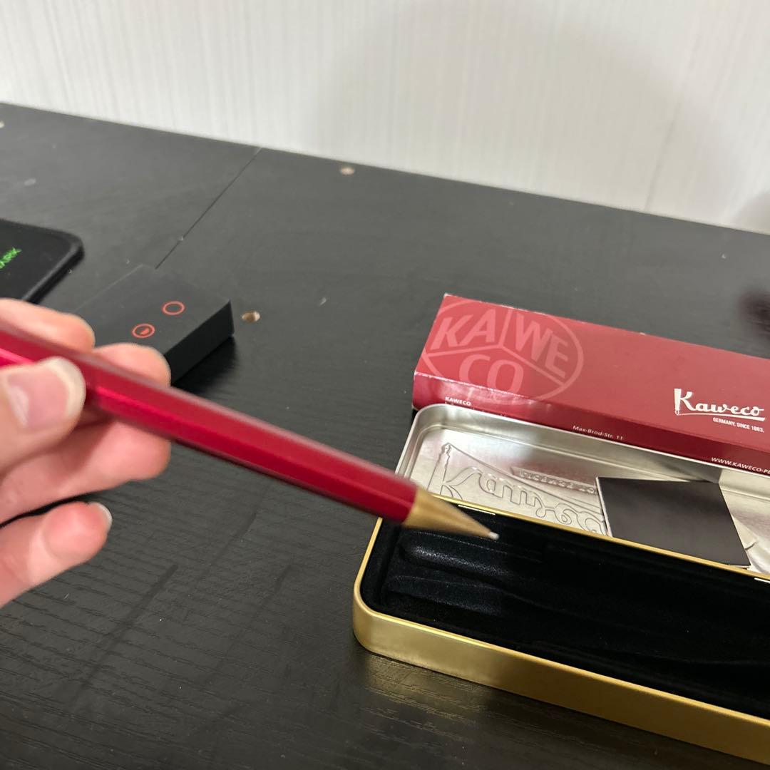 Kaweco シャープペンシル 0.5mm 赤 ケース付き