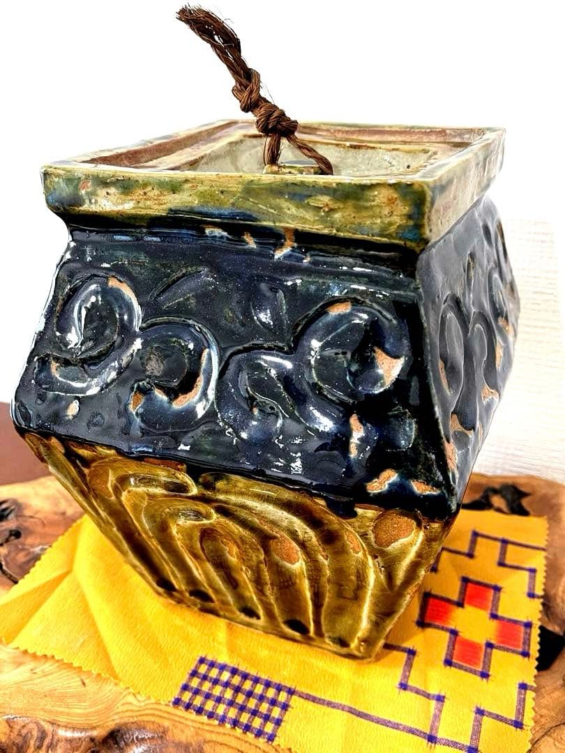 【仁王窯】壺屋焼 やちむん タラフー 大型タラフー 蓋物 蓋壺 甕