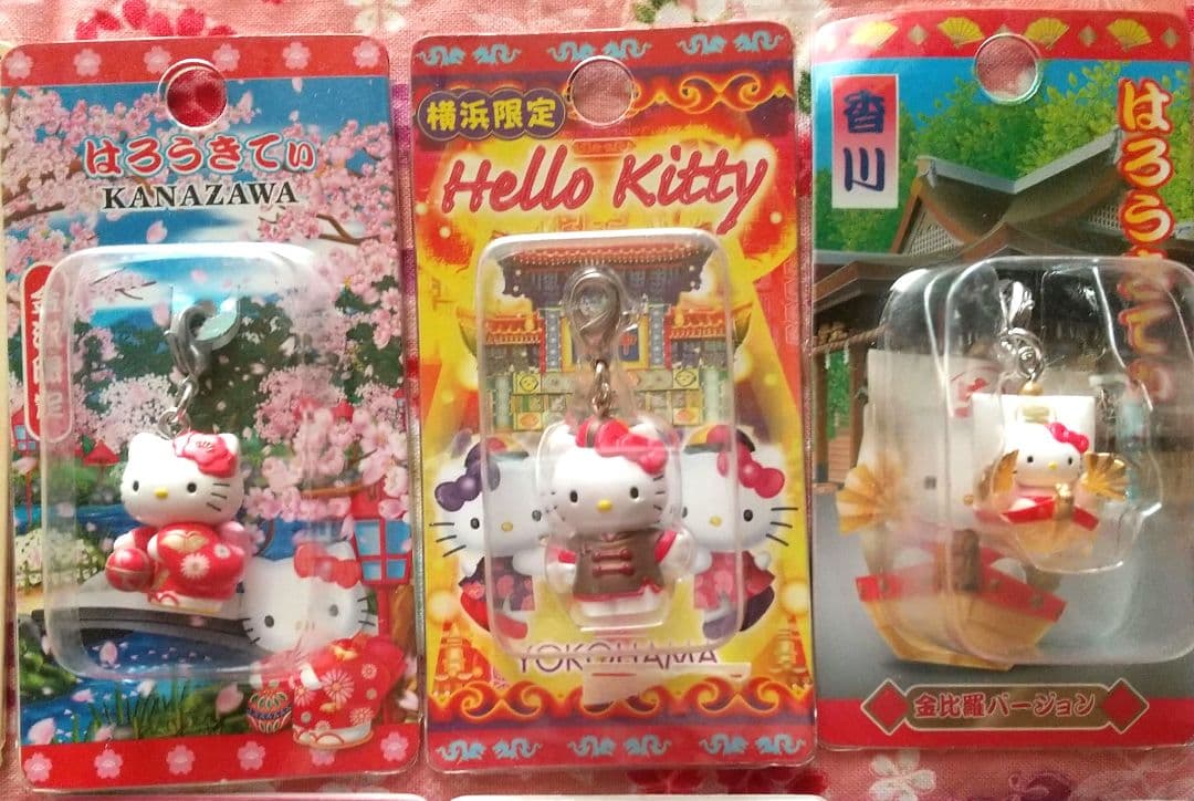 平成レトロ ハローキティ ご当地 根付け ファスナーマスコット 2002年～
