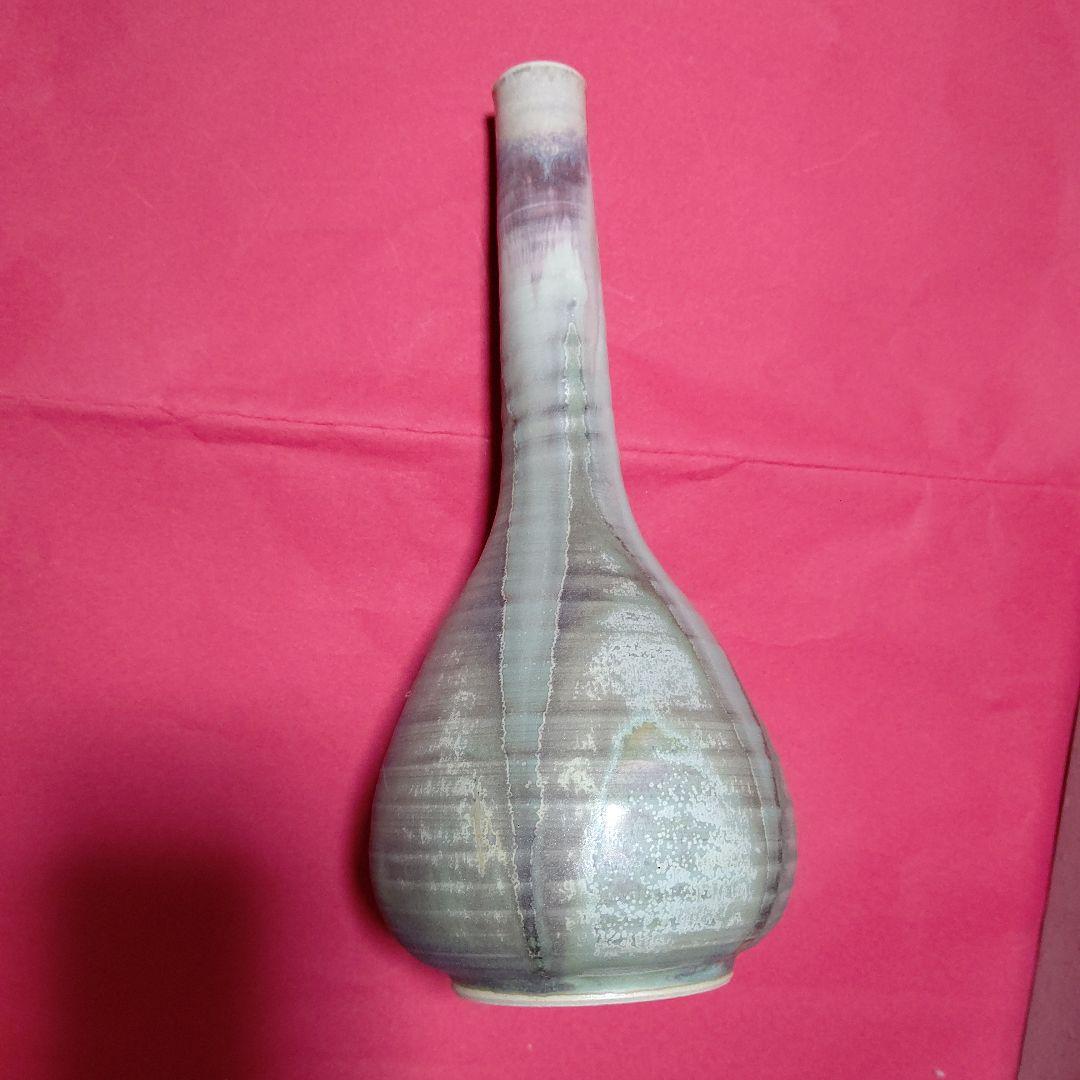 再値下げレア物 新品未使用、大堀相馬焼き花瓶、相馬焼き、14代近徳