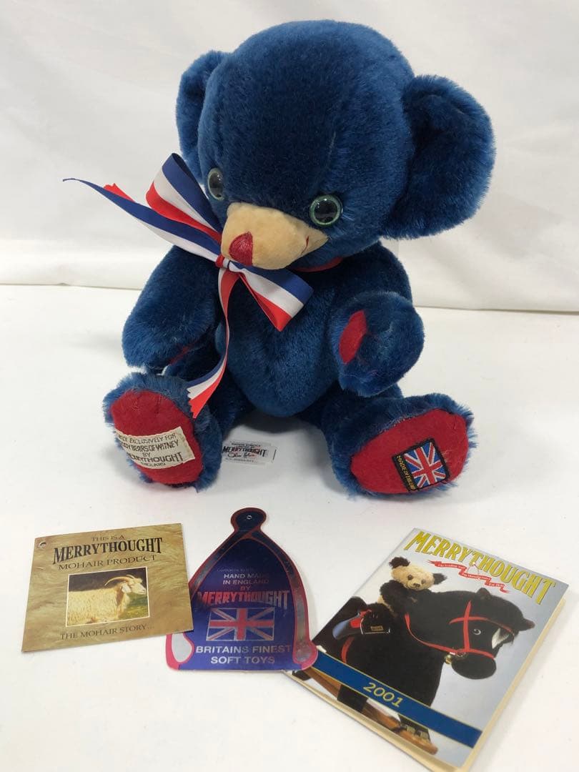 メリーソート社　チーキージャック　ブルー テディベア　ぬいぐるみ