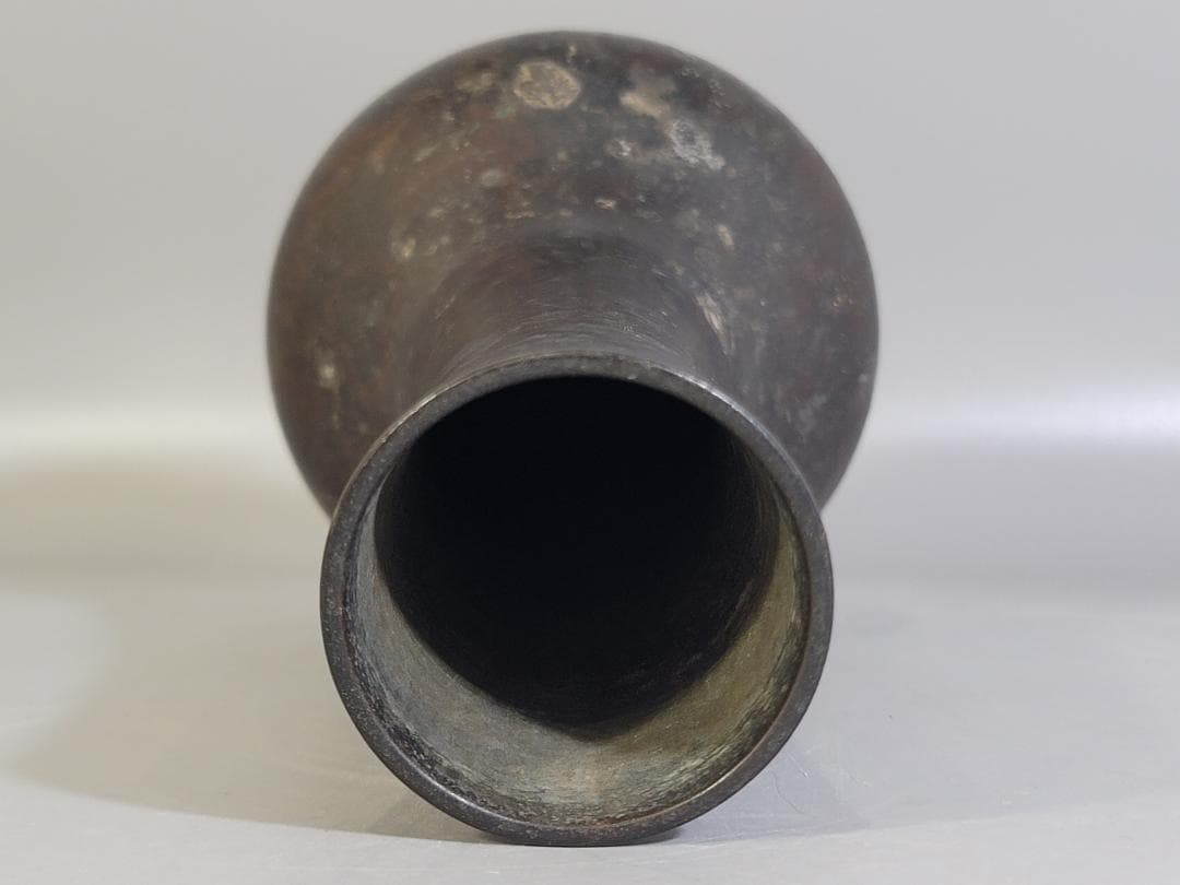 古銅 花生 在印 茶道具 DT406